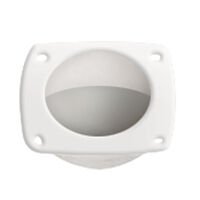 Finger Flush Pull, Ø44mm, 57x57mm, Plastic, White