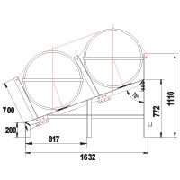Beşik/Cradle SOLAS OCEANO için 3-sıra, 6-25(A), 6-35(B)
