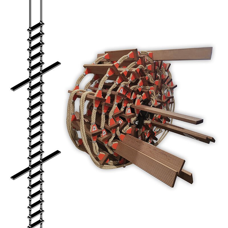 LALIZAS Pilot Ladder LPL 8,6m/29ft, 27 Steps, SOLAS/MED/USCG