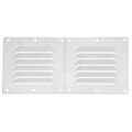 Vent. Shaft Grilles Cover, Double, 258x118x6,5mm, White