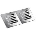 Vent. Shaft Grilles Cover, Double, 258x118x6,5mm, Black