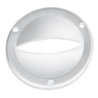 Ventilation Clam Shell Cover, Round, Ø87mm, White