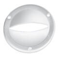 Ventilation Clam Shell Cover, Round, Ø87mm, White
