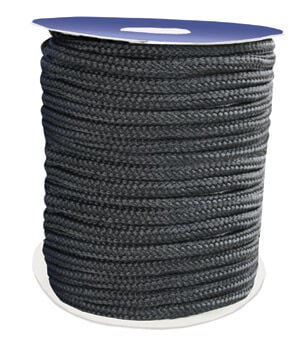 Bağlama Halatı-İki Burgulu-16 Kollu-, 8mm, Pol, K. siyah