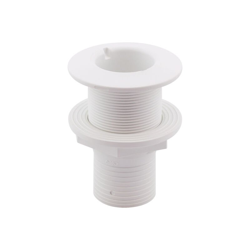 Thru-Hull Fitting 2'', w/Hose Barb Ø51mm, White