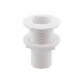 Thru-Hull Fitting 2'', w/Hose Barb Ø51mm, White