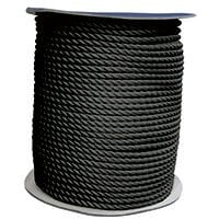 CABO Bağlama Halatı-Üç Kollu,Polyester, Siyah, Diam.20M