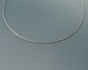 BIG BLUE Takı Kolye Kordonu Gümüş OMEGA 40cm çap