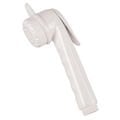 Shower Head, ABS, Long, 1/2'' Thread, w/o Hose, White