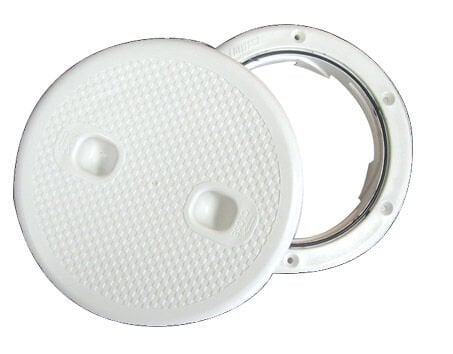 Endüstriyel Kontrol Hatchi Ayrılabilir Kapaklı ις Ø132mm, Beyaz