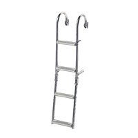 Foldable Ladder,Inox 316,for nar.transom,2+2 steps,180⁰