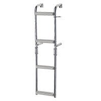 Foldable Ladder,Inox 316,for narr.transom,2+2 steps,90⁰