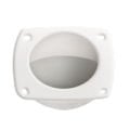 Finger Flush Pull, Ø44mm, 57x57mm, Plastic, Cream