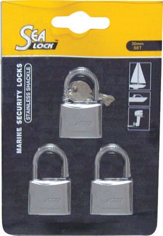 Sea Lock Asma Kilit Seti, Birleşik Anahtarlı 30Mm