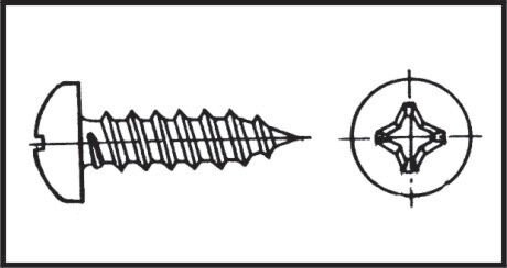 Yıldız Silindir Baş Sac Vida 3,5X13 Mm Aısı 316 Dın 7981