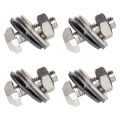 OCEAN Stainless Steel T bolt Screw 4 pcs
