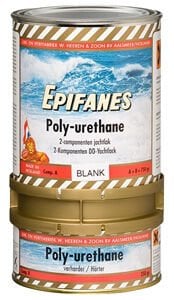 EPIFANES  Poly-urethane Clear Gloss, 2 Components & UV Filter, 750gr