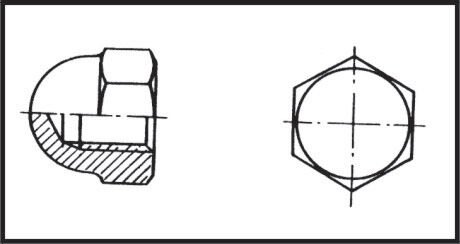 Kör Somun M 4 Mm Aısı 316 Dın 1587