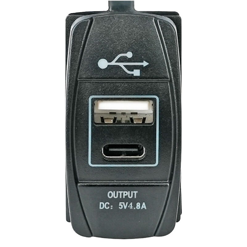 Double Port Current Plug (USB & C)