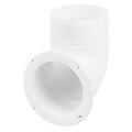 Ventilator Connector, Elbow, Ø102mm, White