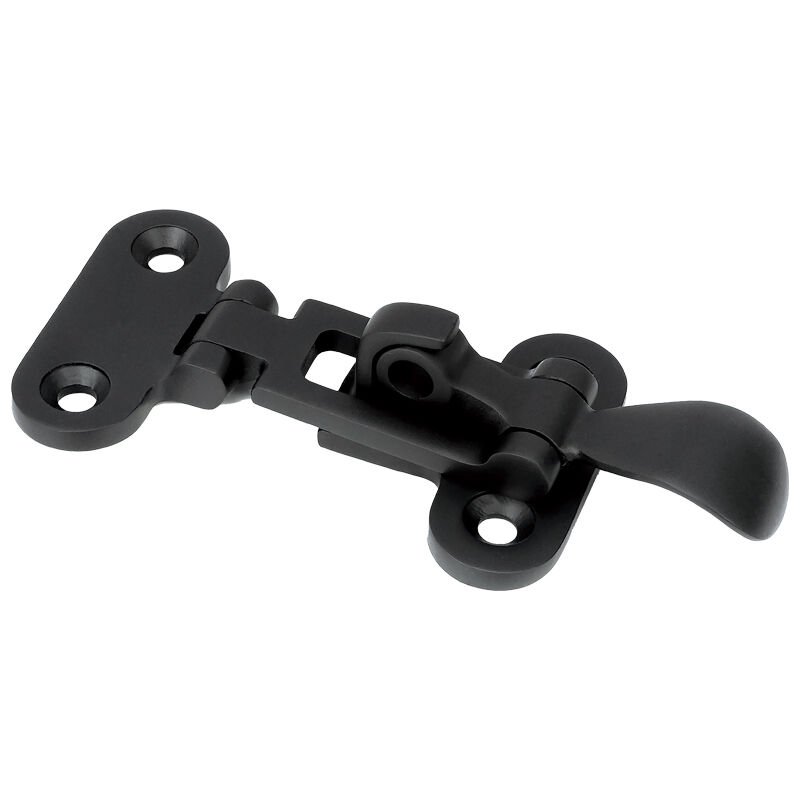 Cover Latch, Inox 316, Black