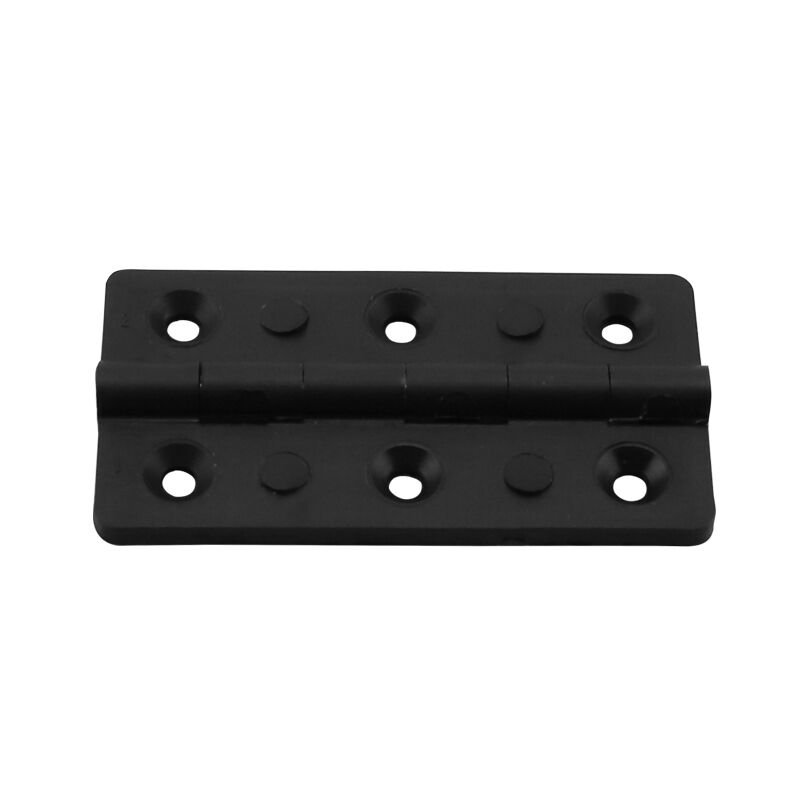Hinge Polyamide, Rectangular 40x75x3.5mm, Black
