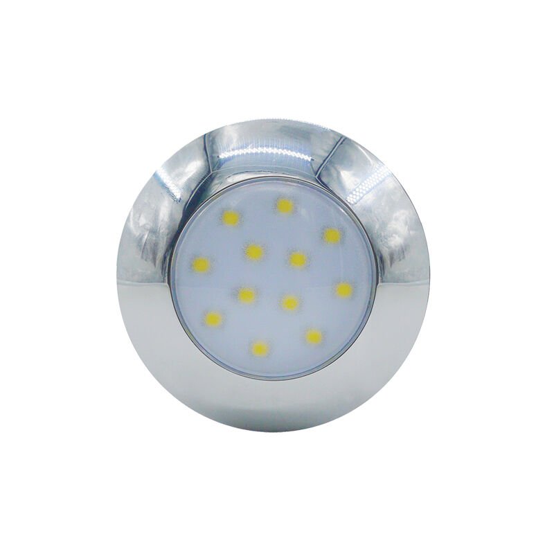 AquaLED Tavan Lambası, 12 Leds, 12V-28V, Krom