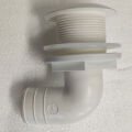 Bulk Packaging for OEM, Thru-Hull Elbow 90°, for Hose Ø38mm, White, ISO