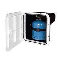 TOP LINE Saklama Bölmesi - Tüp Gaz için 3kg,Beyaz,370x390mm, Parçalı Contalı