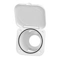 Case for Shower Head, Square, w/Lid, 95x95mm, Cream
