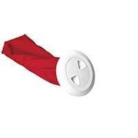 Kontrol Hatchi, Yuvarlak, Ayrılabilir Çantalı,, Beyaz, İç.Ø133mm