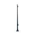 Flag Staff, w/Vert. & Horiz. Base, L.290mm, Black