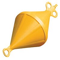Mooring Buoy Bi-Conical, Plastic, Ext.Ø320mm, Yellow
