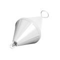 Moor. Buoy Bi-Con. w/Foam & St.Rod Ø320x660mm White