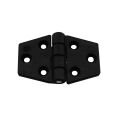 Hinge Polyamide, Hexagonal, 63x40x4.5mm, Black