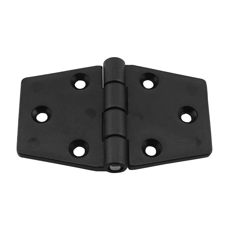 Hinge  Polyamide, Hexagonal, 95x60x4.5mm, Black