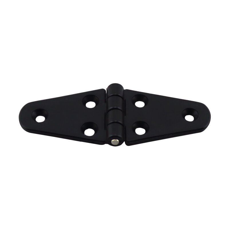 Hinge Polyamide, Double Oval, 110x40x4.5mm, Black