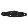 Hinge Polyamide, Double Oval, 145x40x4.5mm, Black
