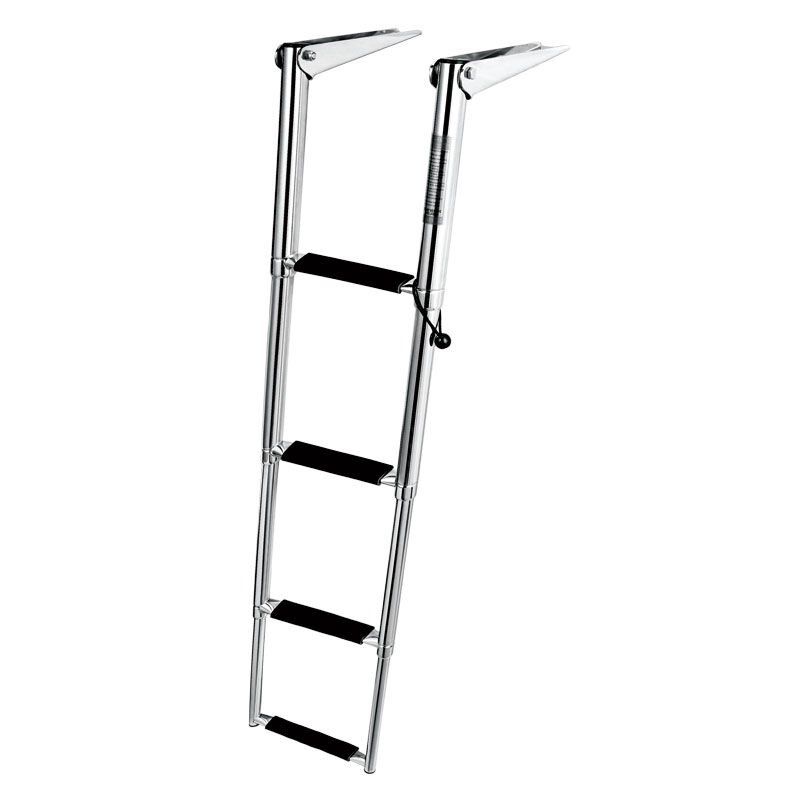 Telescopic Ladder, 4 steps, Inox316, L1145xW395xCentr.W178mm, Narrow