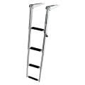 Telescopic Ladder, 4 steps, Inox316, L1145xW395xCentr.W178mm, Narrow