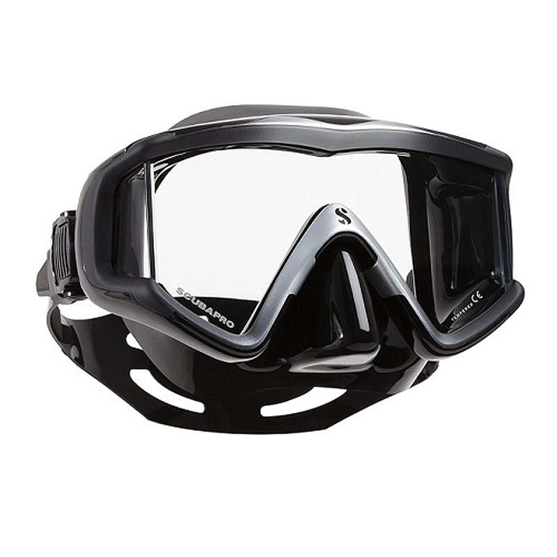 Crystal Vu Siyah Silikon Gri Maske