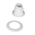 Cable Boot Adjustable w/Screwed Ring, Ø105mm, cut-out Ø85mm White