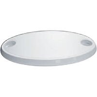 Table Top Oval w/2 Glassholders, 450x760mm, ASA White