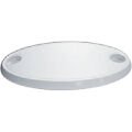 Table Top Oval w/2 Glassholders, 450x760mm, ASA White